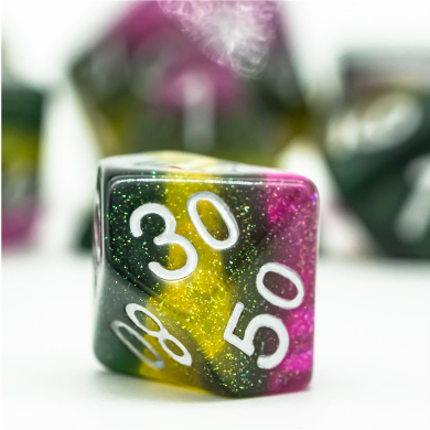 Poison Swamp RPG Dice Set