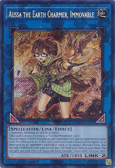 Aussa the Earth Charmer, Immovable [RA04-EN078] Secret Rare