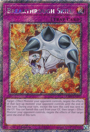 Breakthrough Skill [RA04-EN202] Platinum Secret Rare