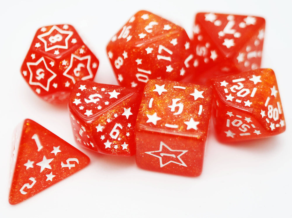 Shooting Stars: Nitrogen RPG Dice Set