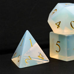 Opalite Gemstone Dice Set