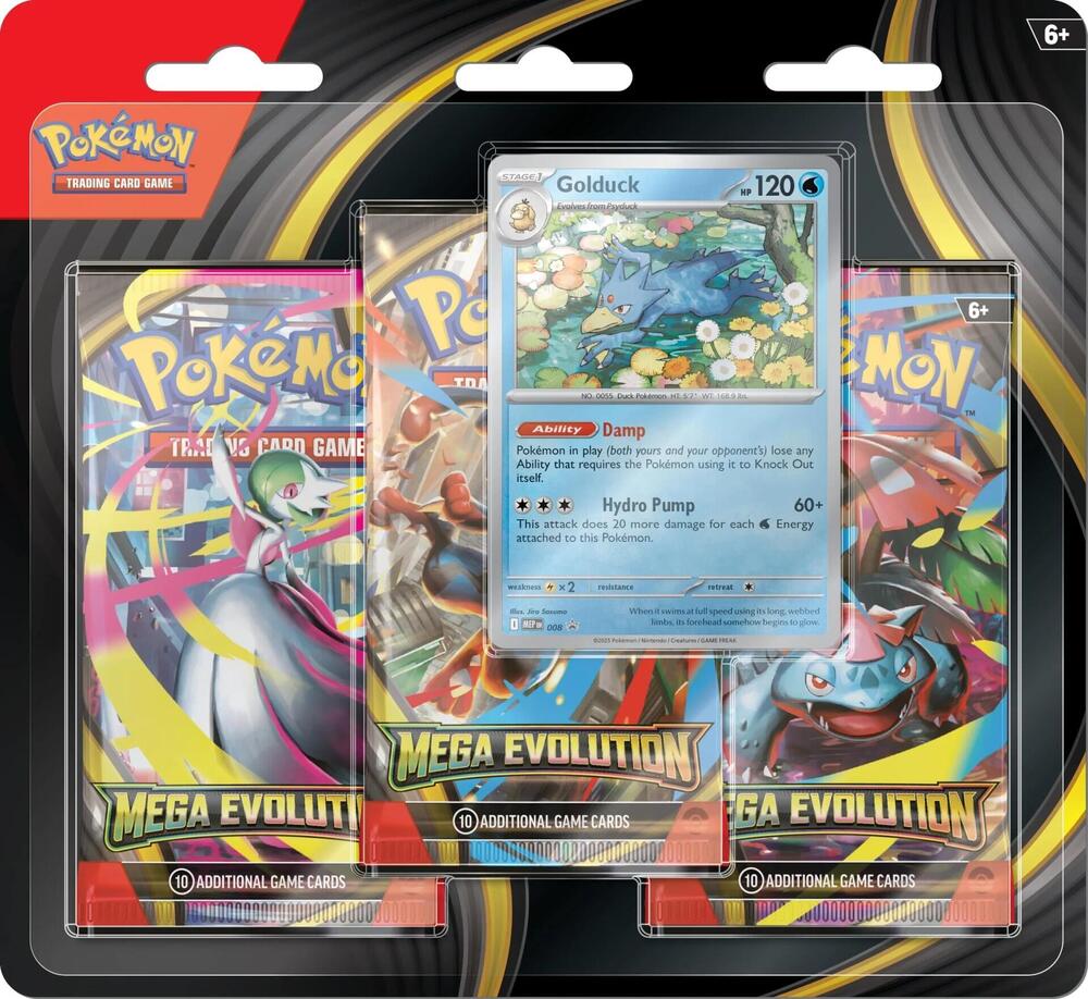 Pokemon - Mega Evolution 3-Pack Blister