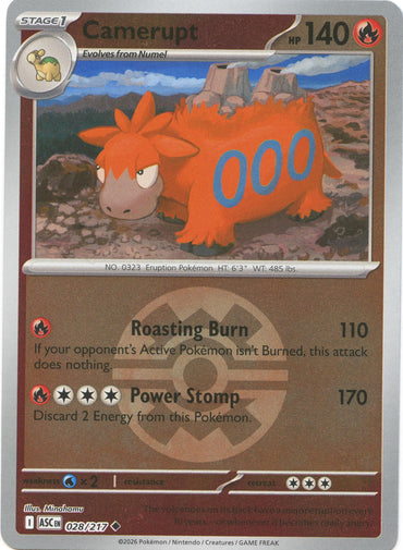 Camerupt (028/217) (Quick Ball) [Mega Evolution: Ascended Heroes]