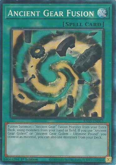 Ancient Gear Fusion (Collector's Rare) [RA05-EN063] Collector's Rare