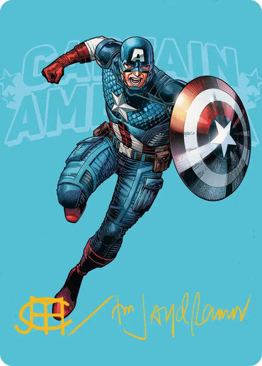 Captain America, Super-Soldier Art Card (Gold-Stamped Signature) [Marvel Super Heroes Art Series]