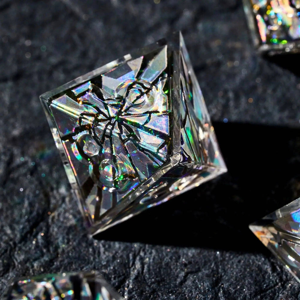 Heart of Glass 7-Piece Iconic Dice Set