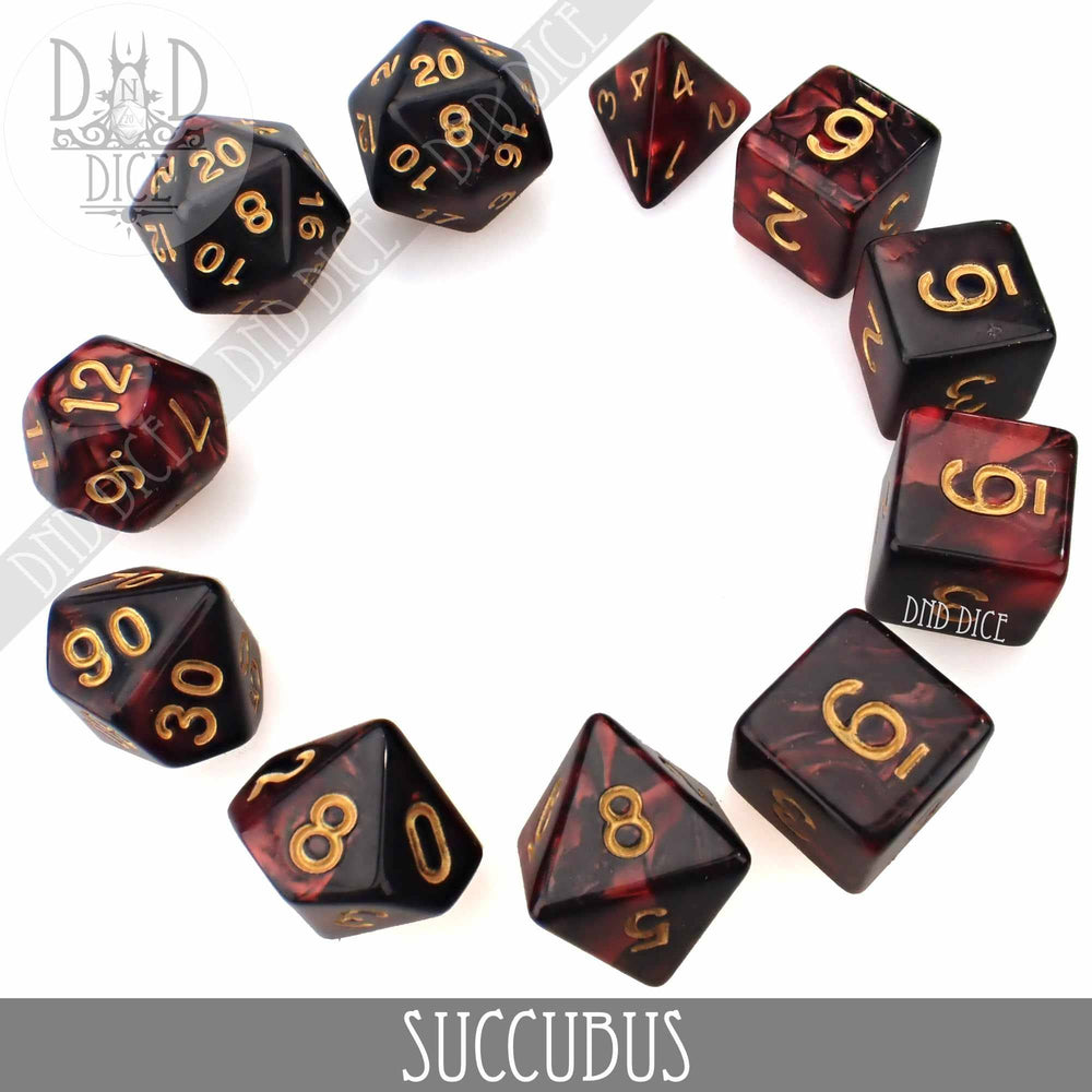 Succubus 7 or 11: 11 Dice Set