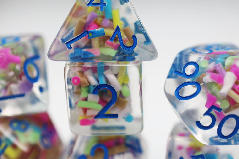 Ice Cream Sprinkles RPG Dice Set
