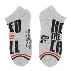 Dungeons & Dragons Logo, Verbiage, and Dice Womens Ankle Socks 5 Pack