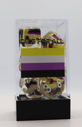 Nonbinary Flag RPG Dice Set
