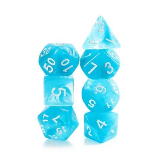 Ocean Swirl RPG Dice Set