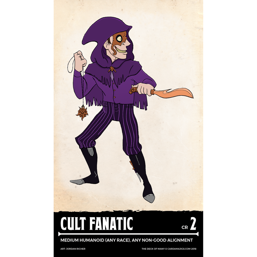 The Deck of Many NPCs - 5e D&D 2014 (Reference Cards)
