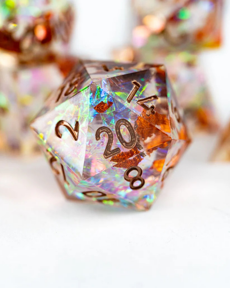 Faith's Farthing | 7 Piece Sharp Edge Dice Set