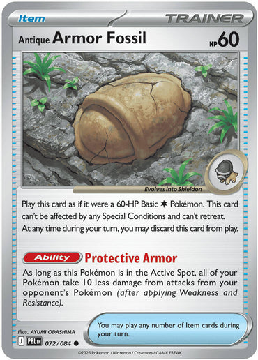 Antique Armor Fossil (072/084) [Mega Evolution: Pitch Black]