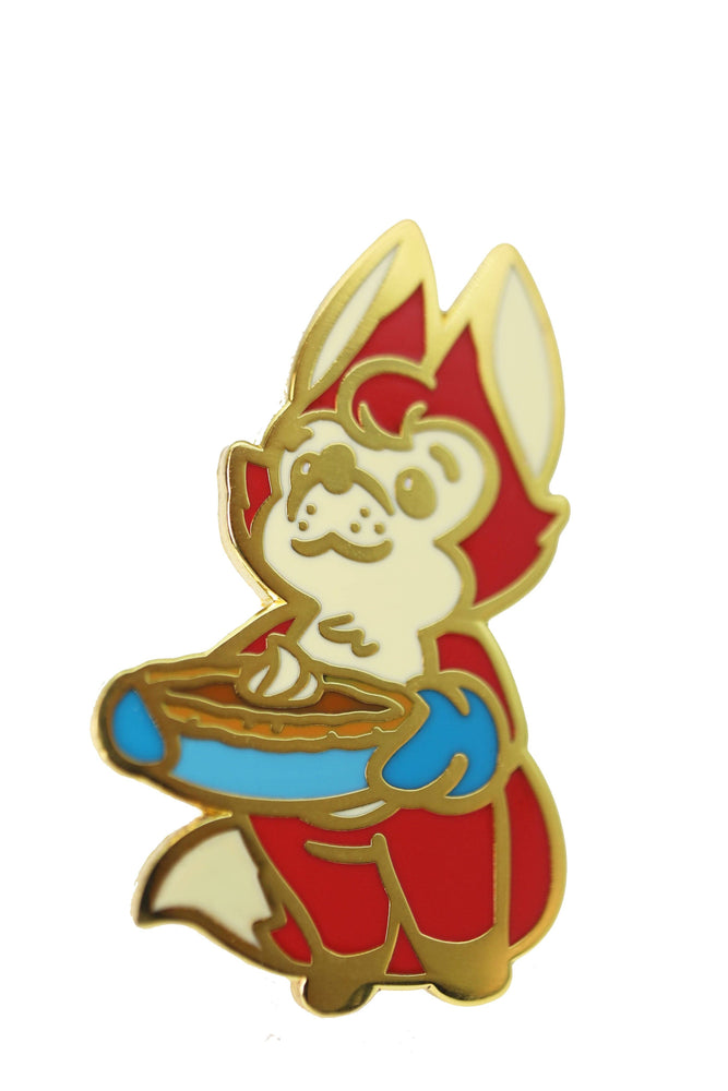 Pastry Pets: Pumpkin Pie Fox - Pin & RPG Dice Set