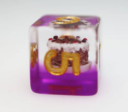 Pastry Pets: Chocolate Cake Piggy - Pin & RPG Dice Set