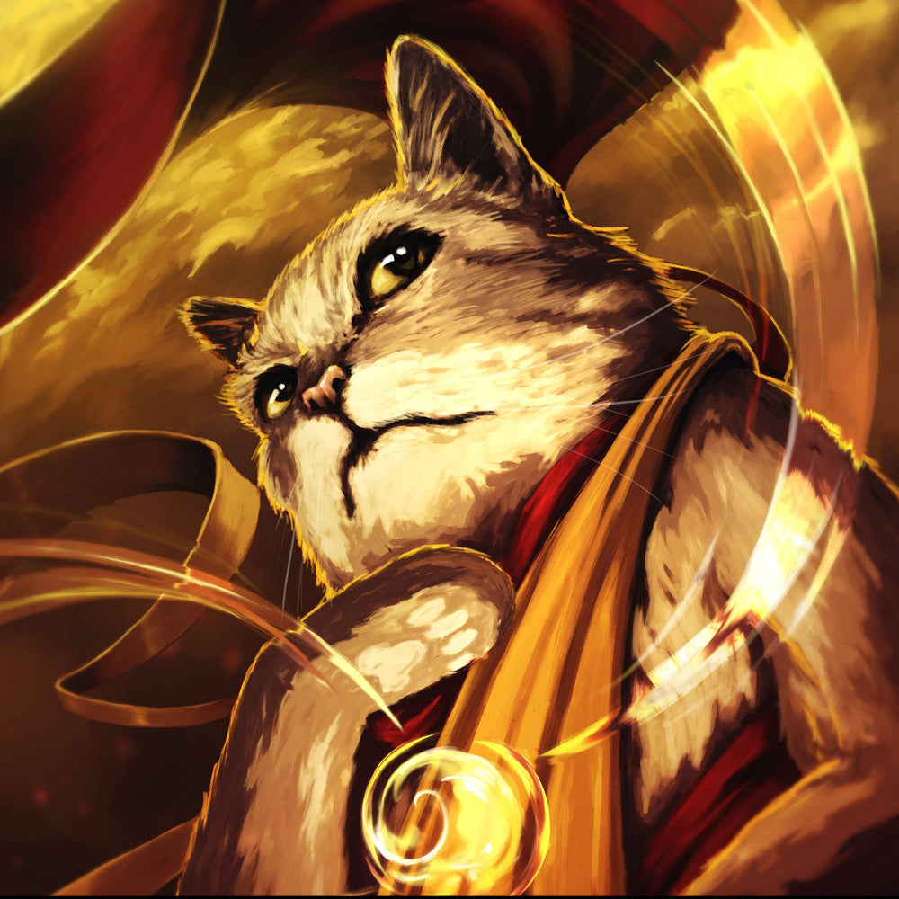 Monk Cat Prints: 8.5 x 11" Print