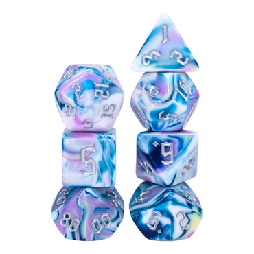 Blooming Violets RPG Dice Set