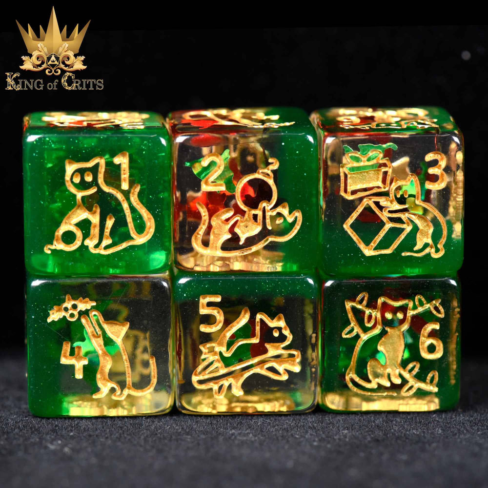 Merry Cat-Mas - 11 Dice Set