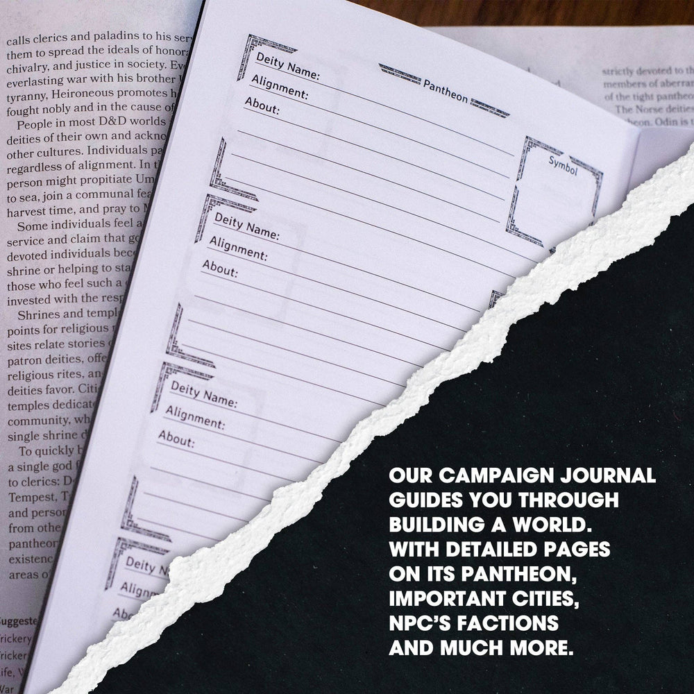 DM Journal Set – RPG Campaign Notebooks for D&D Game Masters: Red