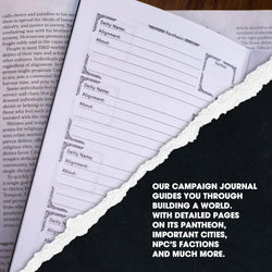 DM Journal Set – RPG Campaign Notebooks for D&D Game Masters: Red