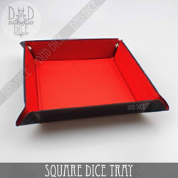 Square Dice Tray: Tan