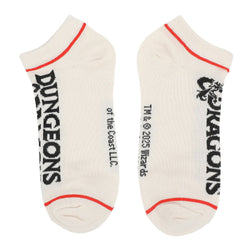 Dungeons & Dragons Logo, Verbiage, and Dice Womens Ankle Socks 5 Pack