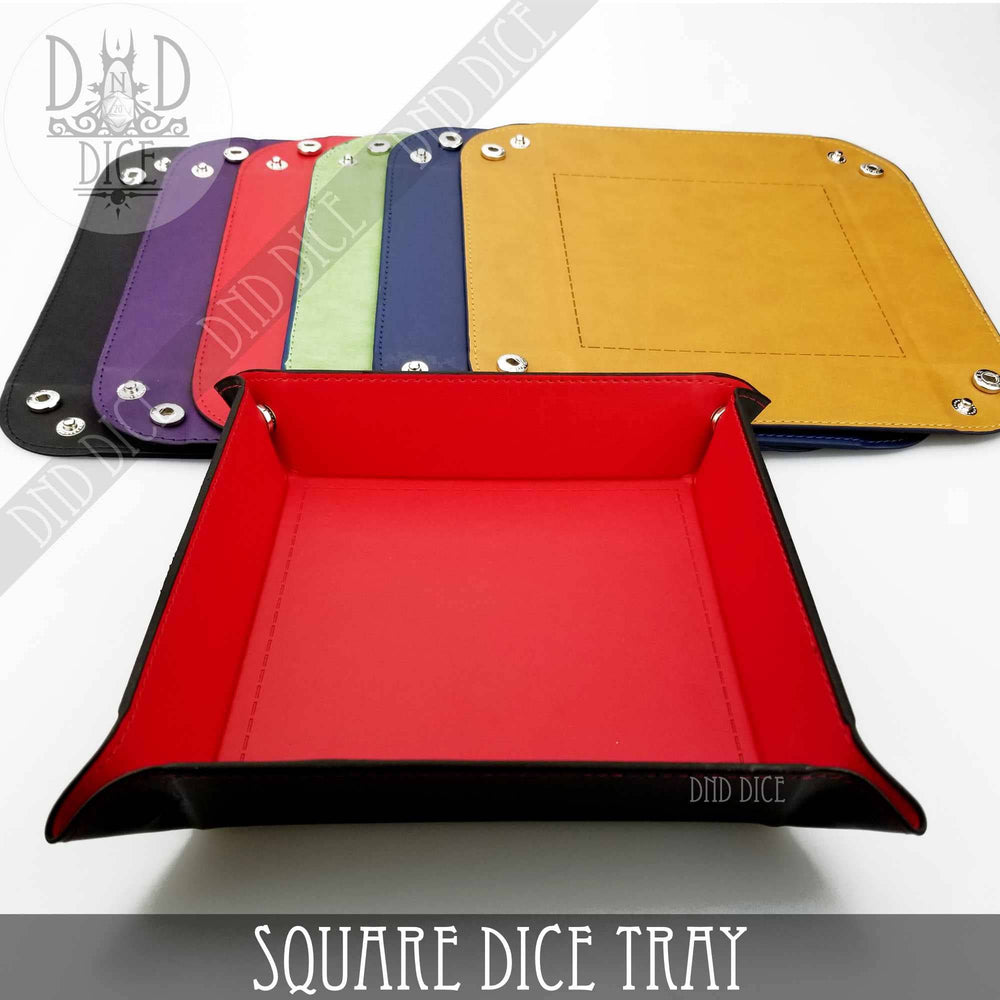 Square Dice Tray: Tan