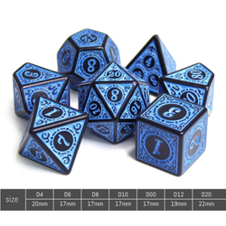 Magic Flame - Blue RPG Dice Set