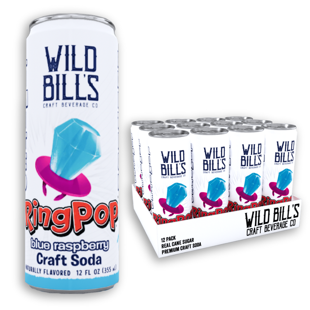 Wild Bill's - Ring Pop Soda Blue Raspberry Pure Cane Sugar