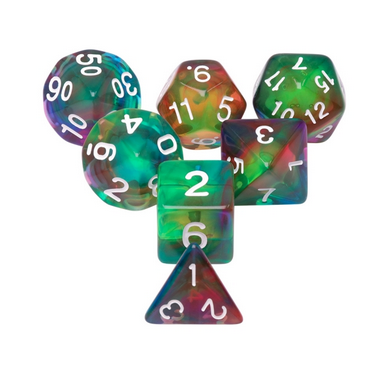 Colorful Wind RPG Dice Set