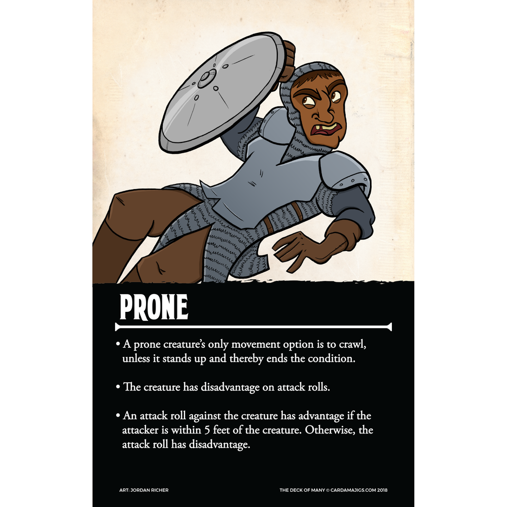 The Deck of Many Conditions - 5e D&D 2014 (Reference Cards)