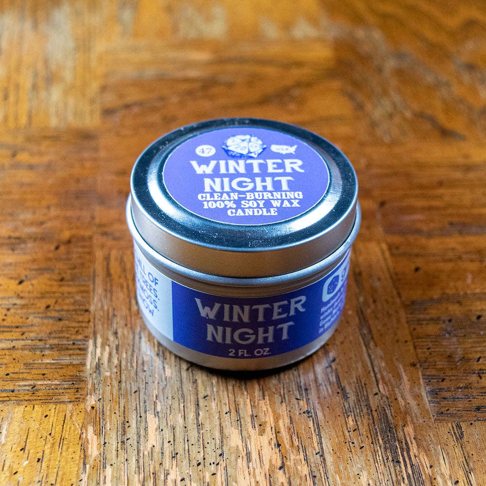 Winter Night Gaming Candle: 8oz