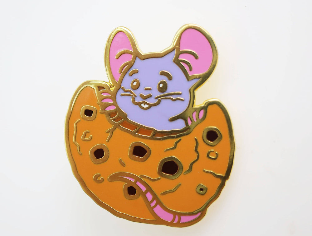 Pastry Pets: Chocolate Chip Cookie Mouse - Pin & RPG Dice Set