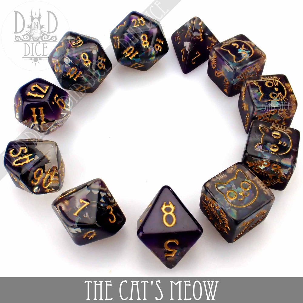 The Cat's Meow - 11 Dice Set