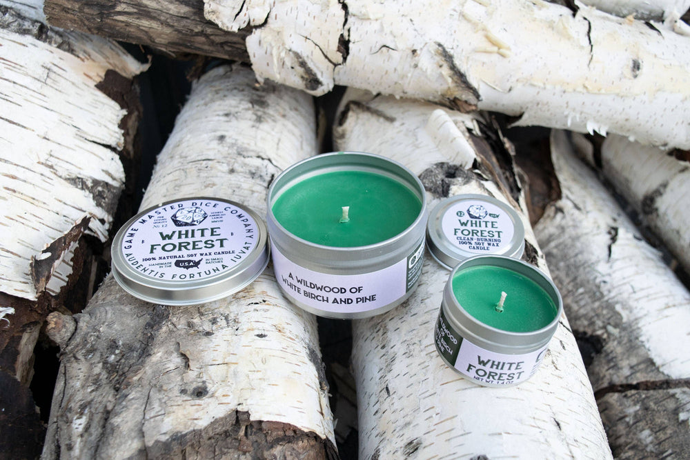 White Forest Gaming Candle: 8oz