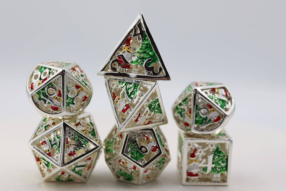 Silver Bells - Metal RPG Dice Set