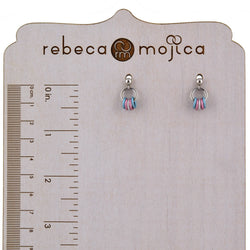 Transgender Pride - Tiny Hoop Flag Earring: Bold