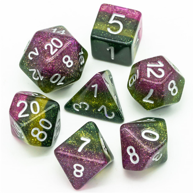 Poison Swamp RPG Dice Set