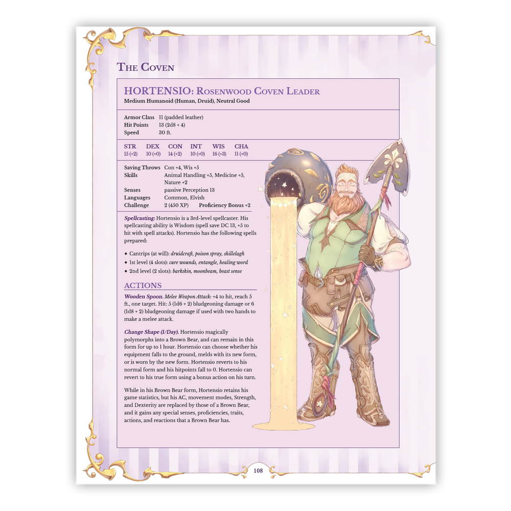 Hexbound: A Witchy Supplement - 5e D&D (Deluxe Hardcover)
