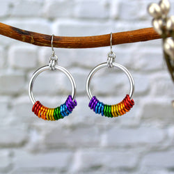 LGBTQ Rainbow Pride - Hoop Earring