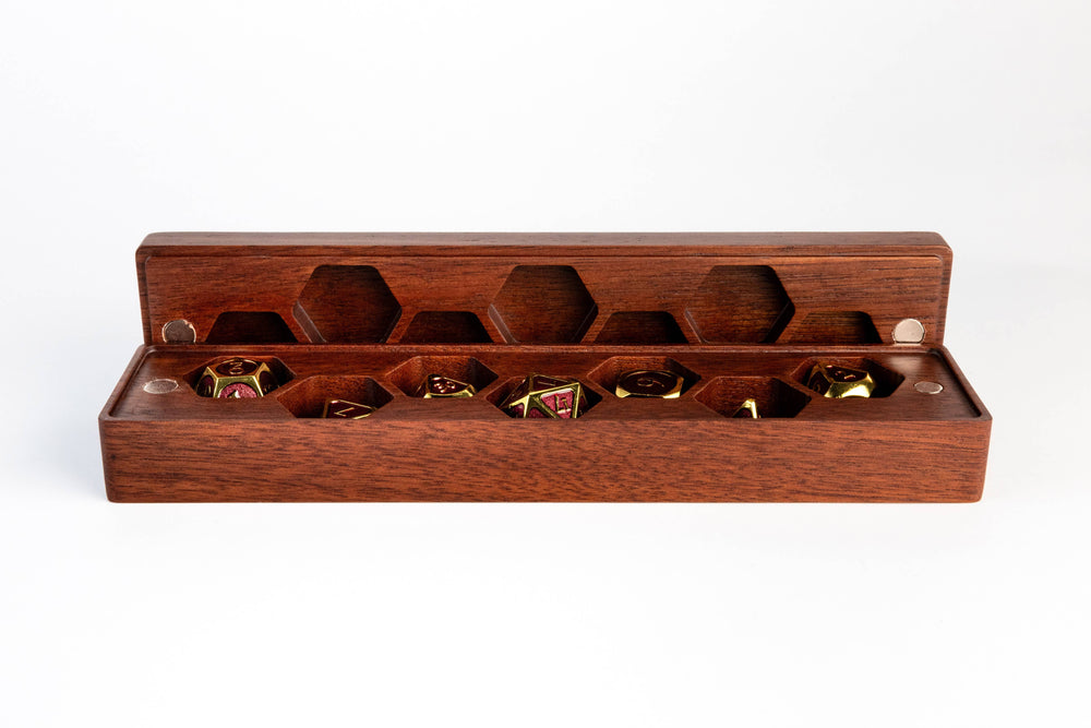 Purple Heart Wood Dice Vault