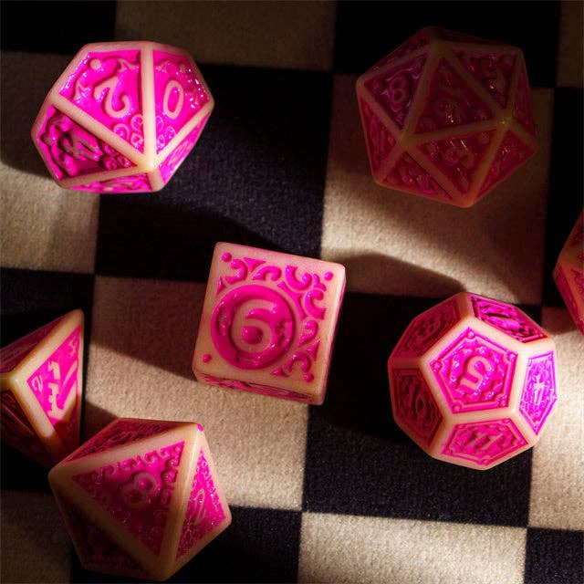 Fuscia Depths RPG Dice Set