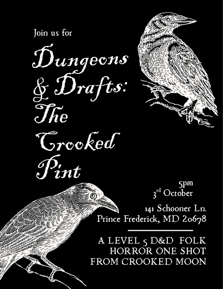 Dungeons & Drafts – A D&D One-Shot at Mullys (Spooky Edition)