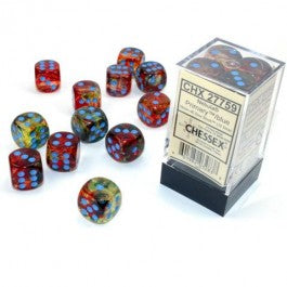 Chessex 16mm d6 (12) Luminary Nebula - Primary/Turquoise