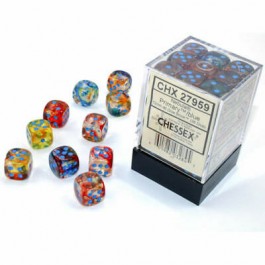 Chessex 12mm d6 (36) Luminary Nebula - Primary/Turquoise