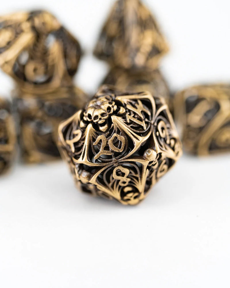 Requiem | Hollow | 7 Piece Metal Dice Set