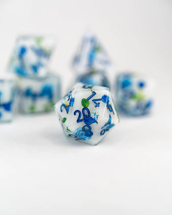Morri's Palour | Double Cast | 7 Piece Sharp Edge Dice Set
