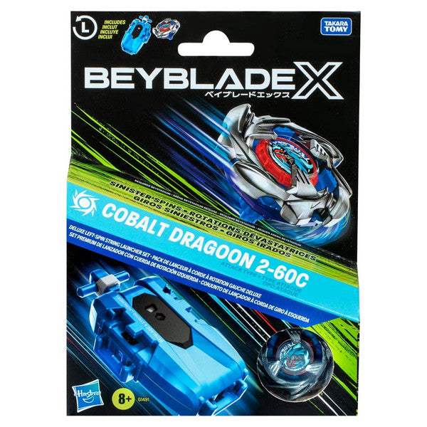 Beyblade X: Cobalt Dragoon Deluxe Launcher