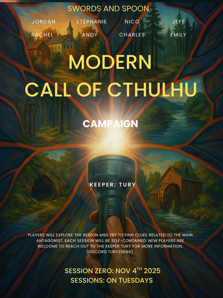 Modern Call of Cthulhu Campaign June 23rd